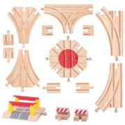 Комплект релси за дървен влак
