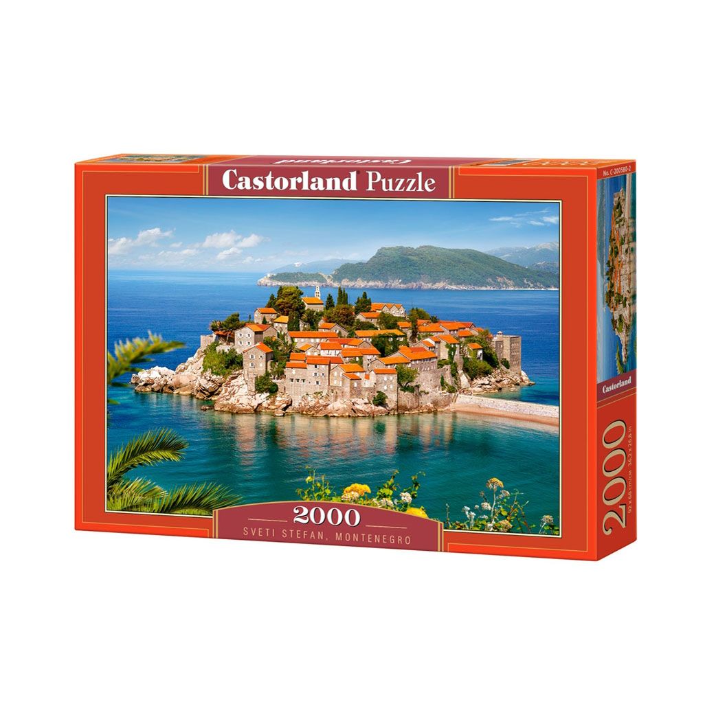 Castorland, Свети Стефан, Черна гора, пъзел 2000 части