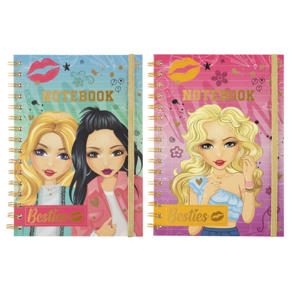 Besties, Бележник с ластик, A5, широки редове