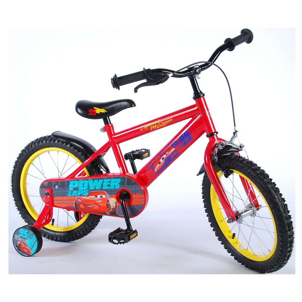 Детски велосипед, Disney Cars 3, с помощни колела, 16 инча