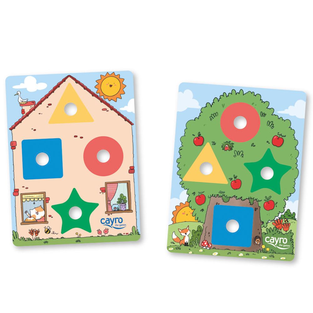 Дървена игра за завиване, Форми и цветове