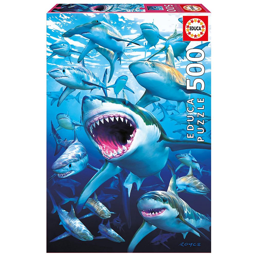 Educa, Акули, пъзел 500 части