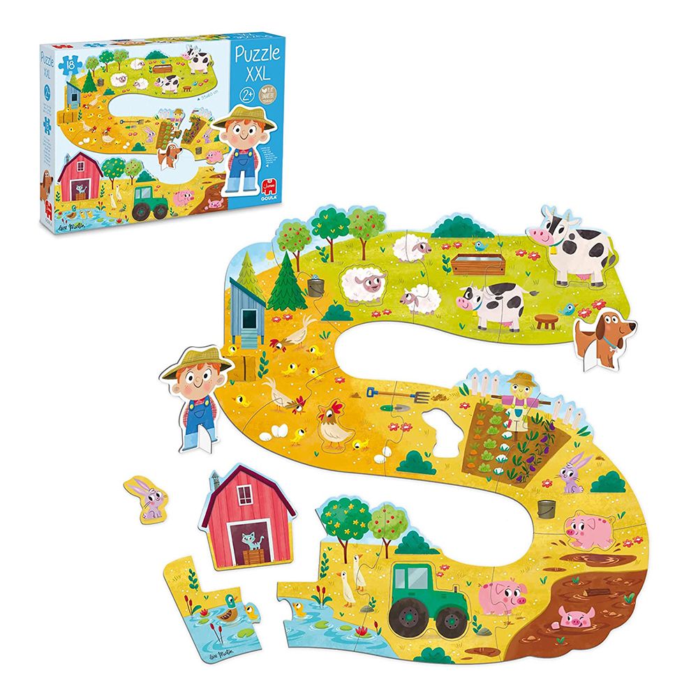 Прогресивен пъзел ферма, 18 XXL части