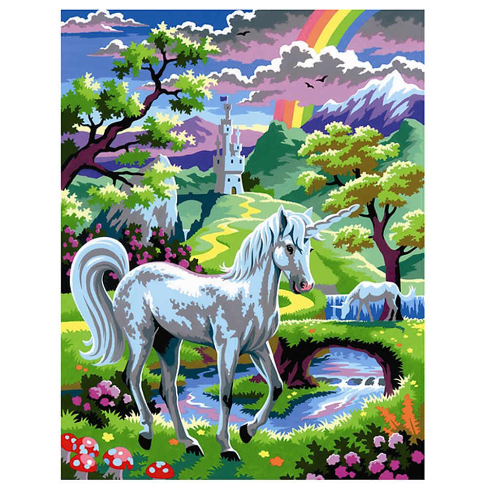 Sequin art, Рисуване по номера, Еднорог