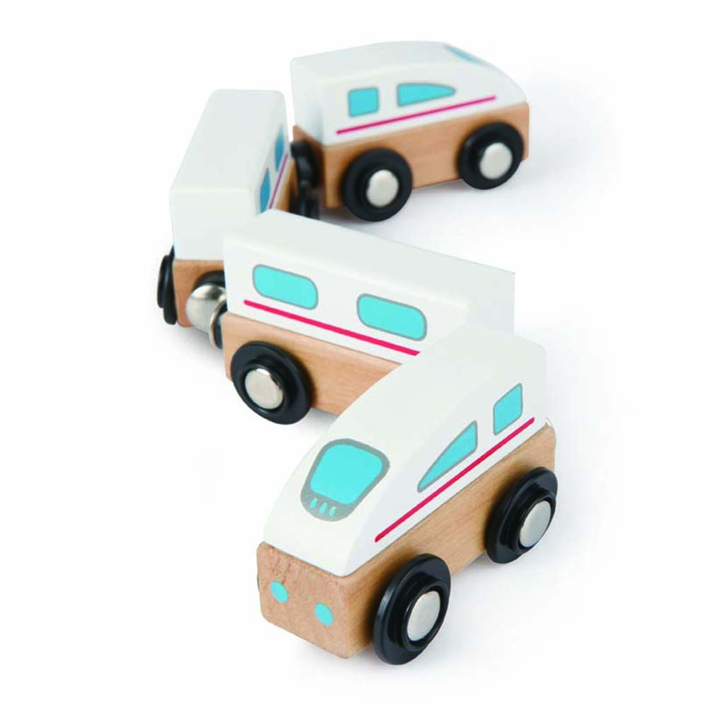 Hape, Дървено влакче с магнити, Влакът стрела