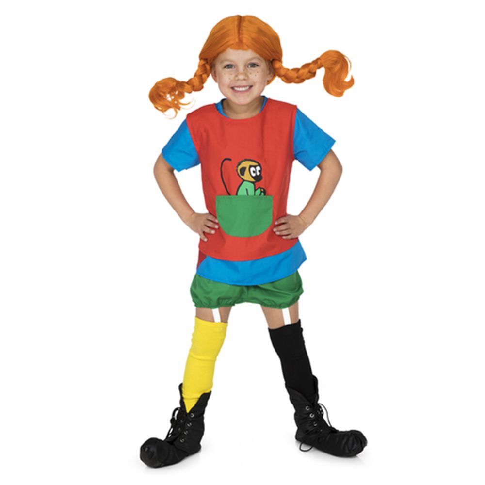 Micki PIPPI, Детски театрален костюм, Пипи Дългото чорапче, 92-104 см