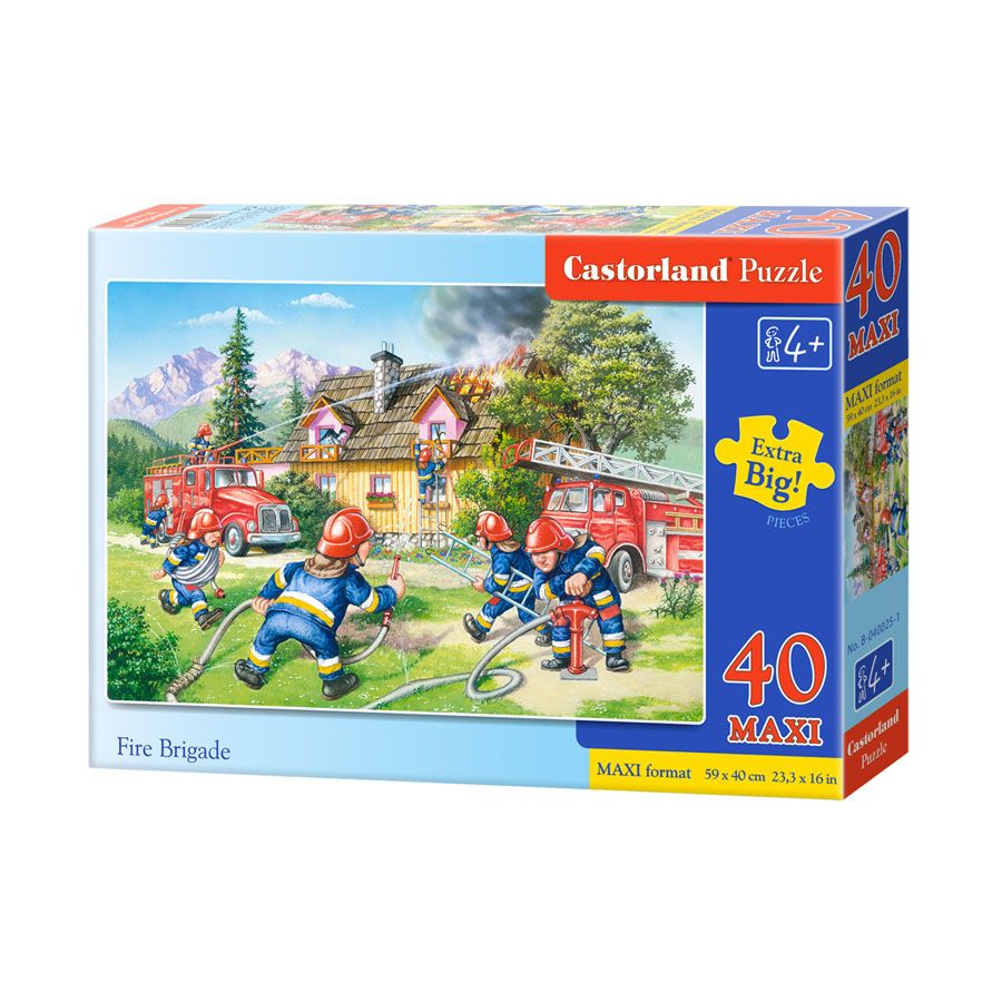 MAXI, Пожарникари, пъзел 40 части, Castorland