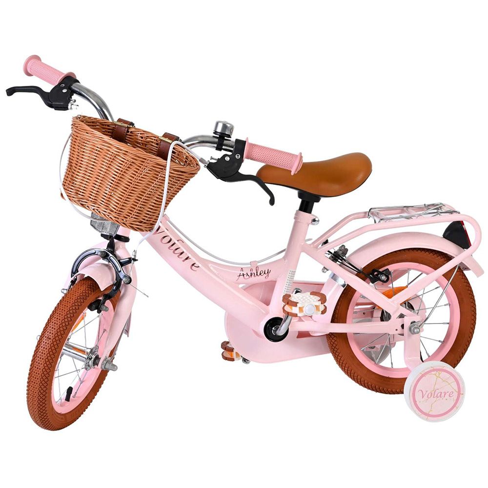 Детски велосипед с помощни колела, Volare Ashley, 12 инча