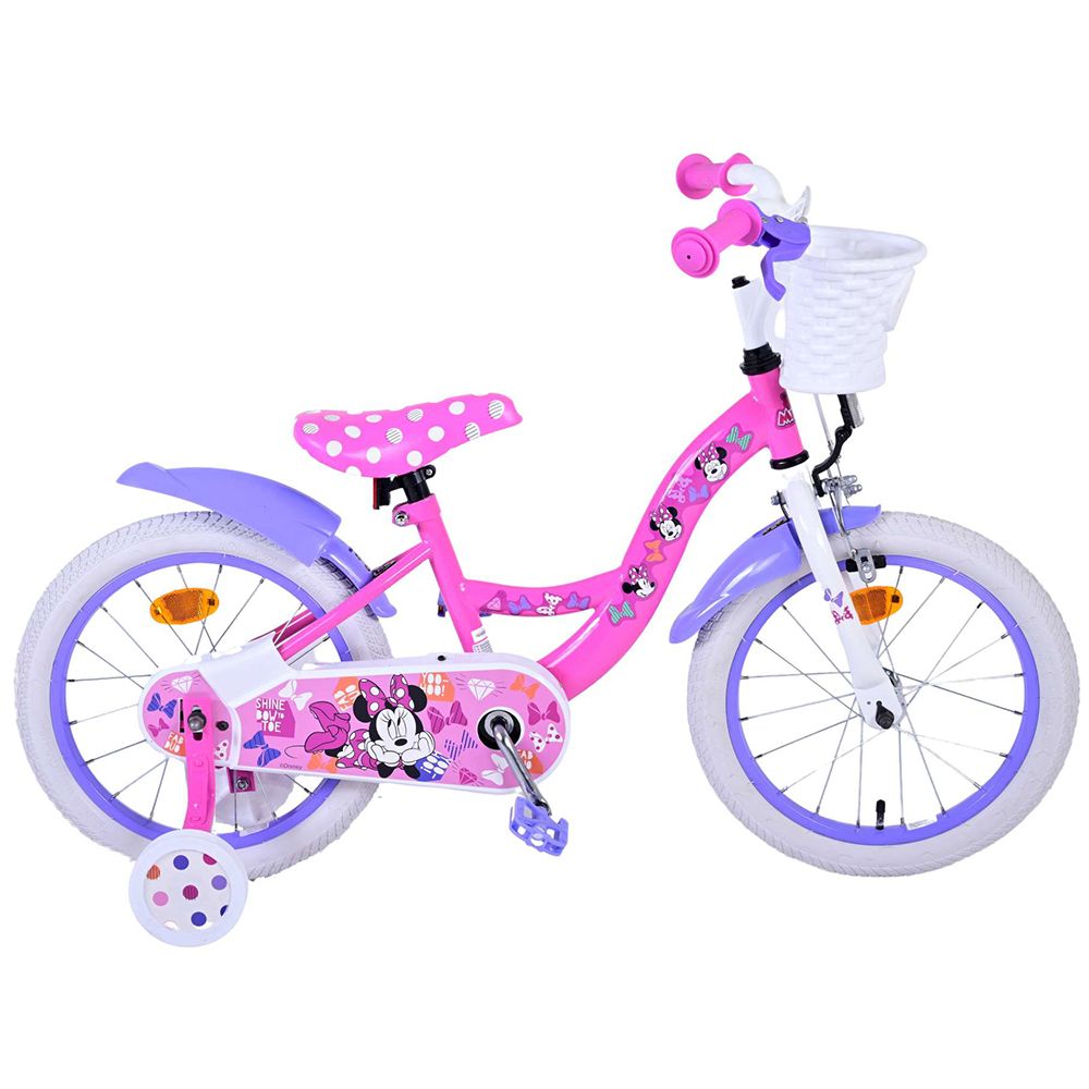 E&L Company, Детски велосипед с помощни колела, Мини Маус, 16 инча, CB