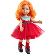 Кукла Сузана, с огнена рокличка, 32 см