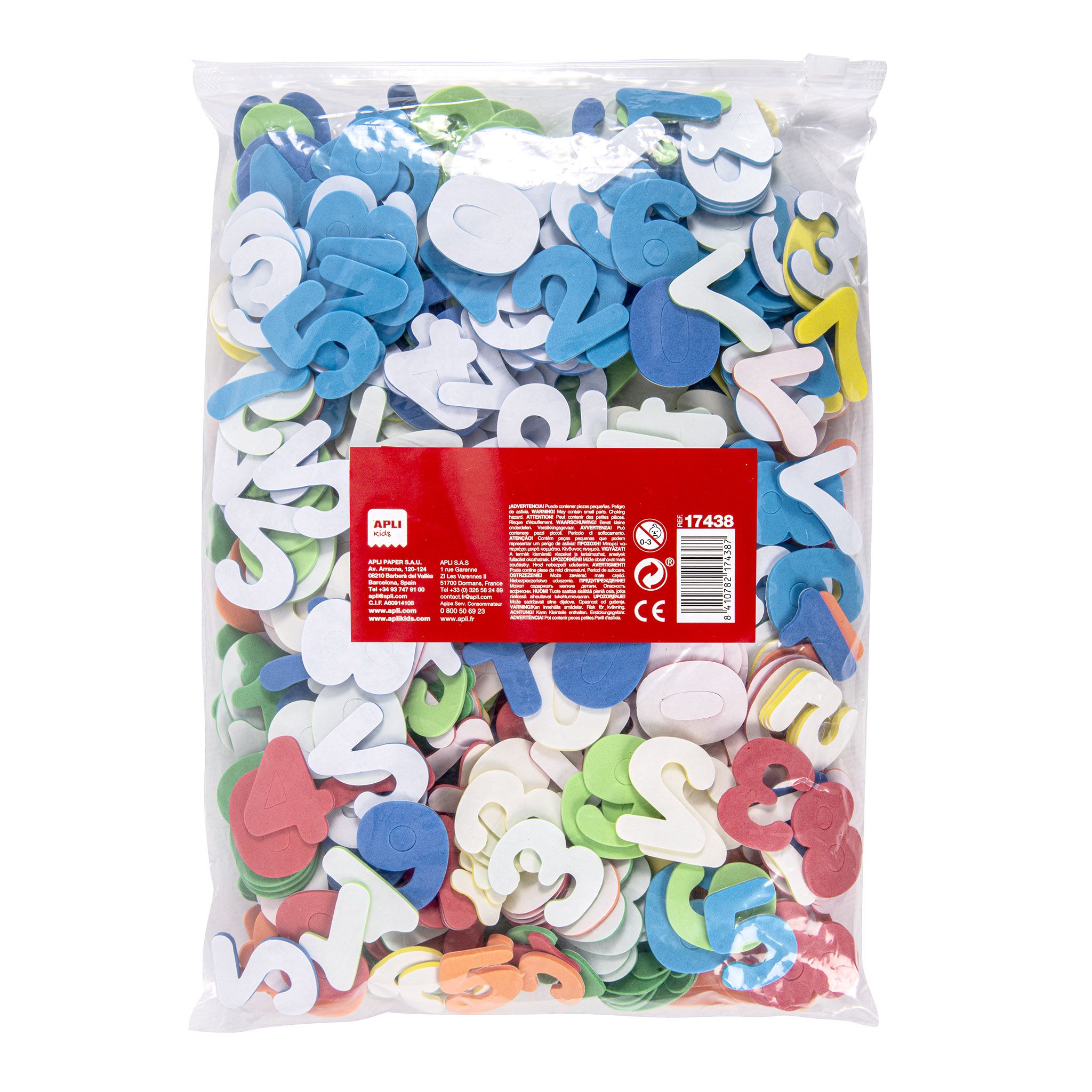 Самозалепващи се EVA цифрички, 500 бр.