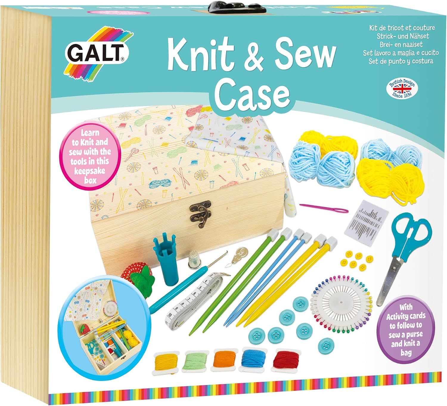 Galt Toys, Комплект за шиене и плетене в куфарче