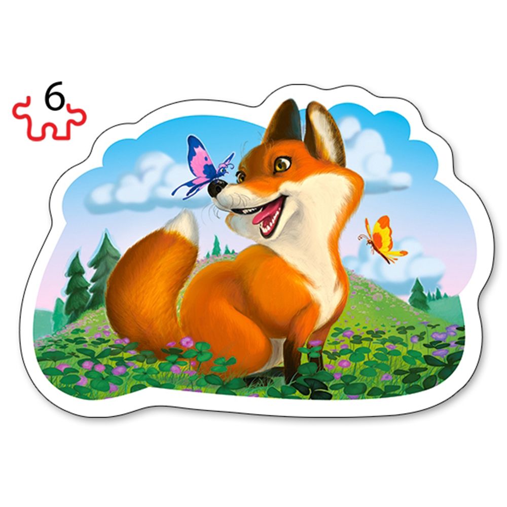 Горски животни, пъзел с 3, 4, 6 и 9 елемента