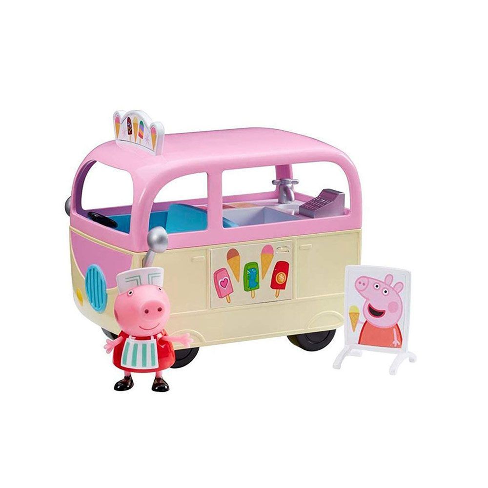 PEPPA PIG, Превозно средство с фигурка, Камион за сладолед