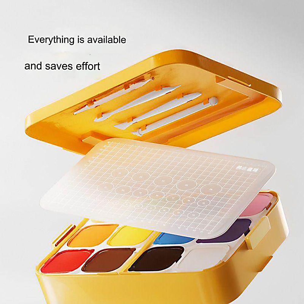 Комплект моделини с инструменти в кутия, 12 цвята