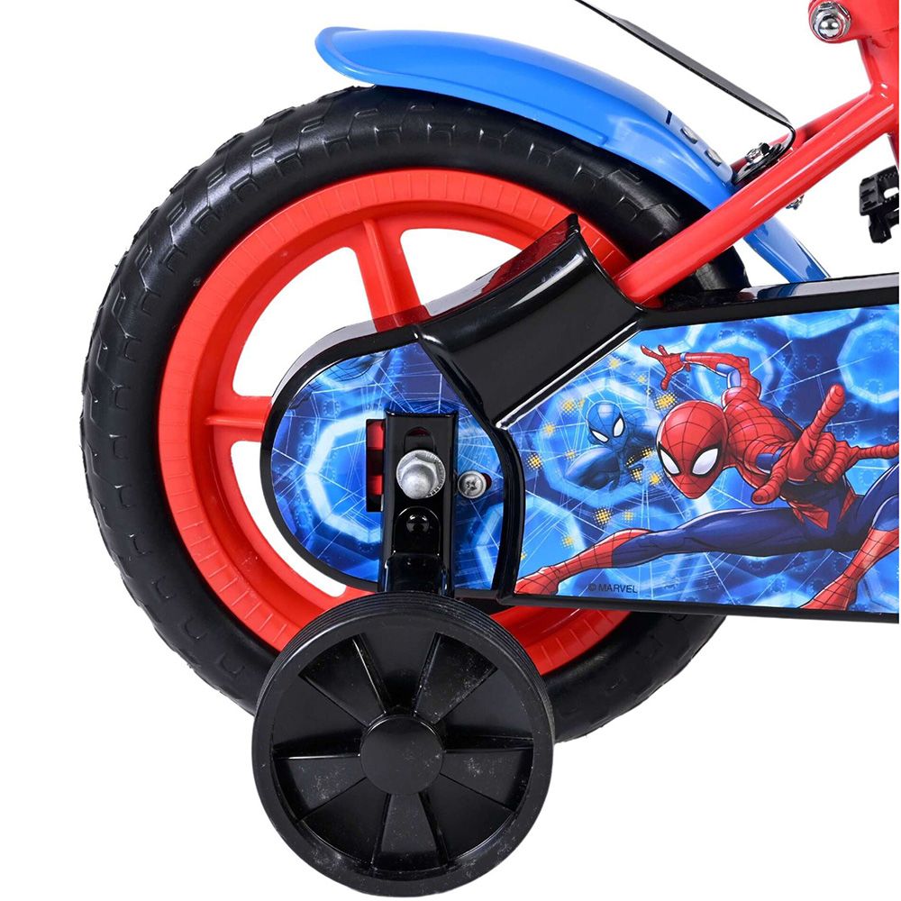 Детски велосипед с помощни колела, Marvel Spiderman, 12 инча