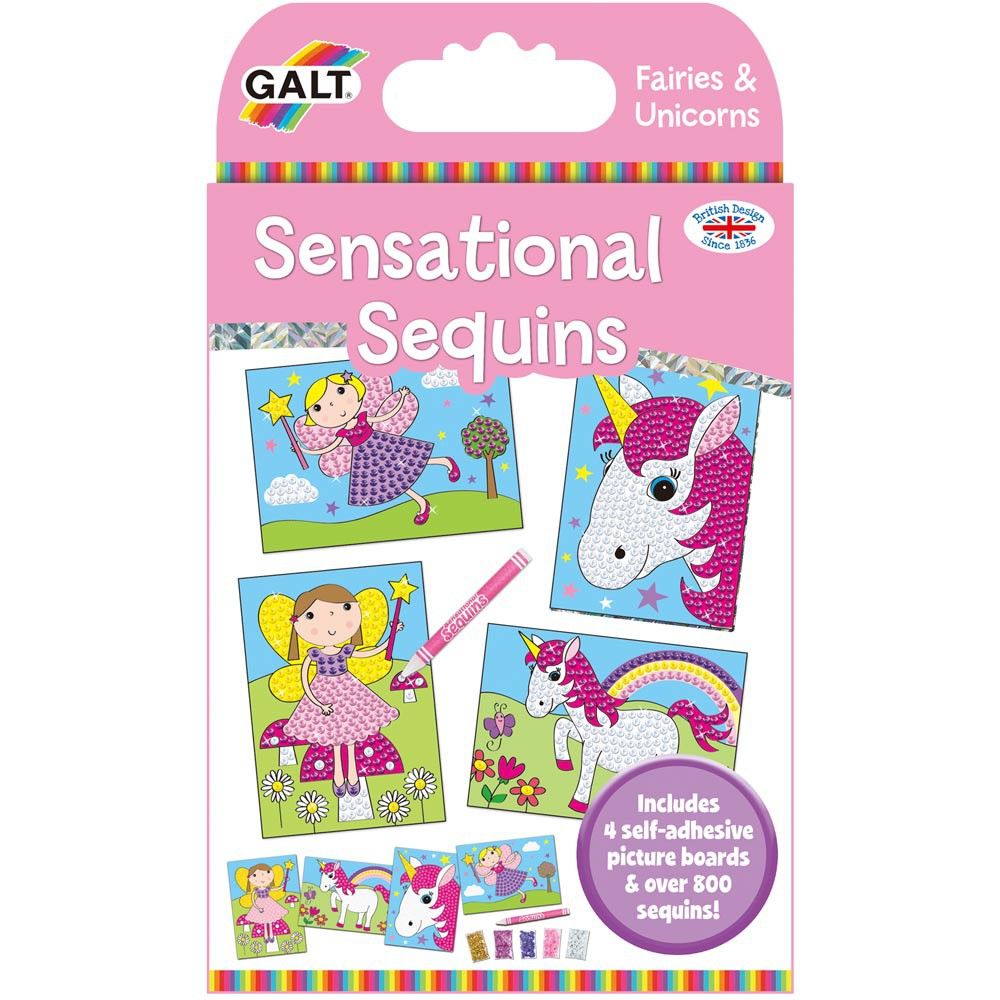 Galt Toys, Изкуство с пайети "Феи и еднорози"