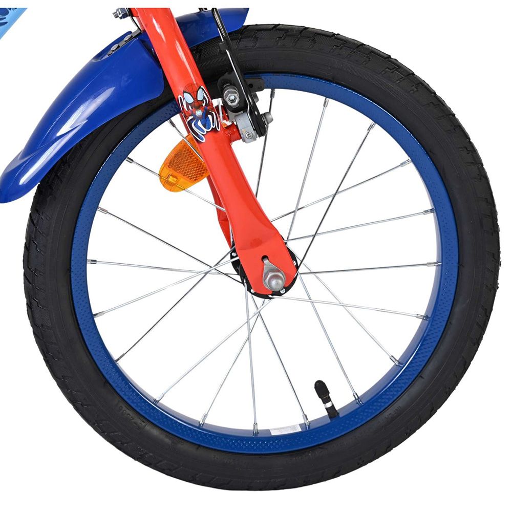 Детски велосипед с помощни колела, Spidey, 16 инча