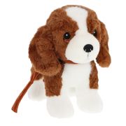 Плюшена играчка, Куче на каишка, Кавалер Кинг Чарлз Шпаньол, 23 см.