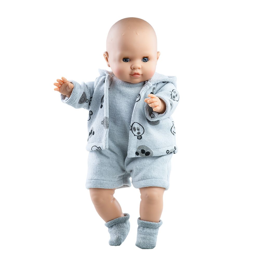 Los Manus, Андре - кукла-бебе момче с меко тяло, 36 см, Paola Reina