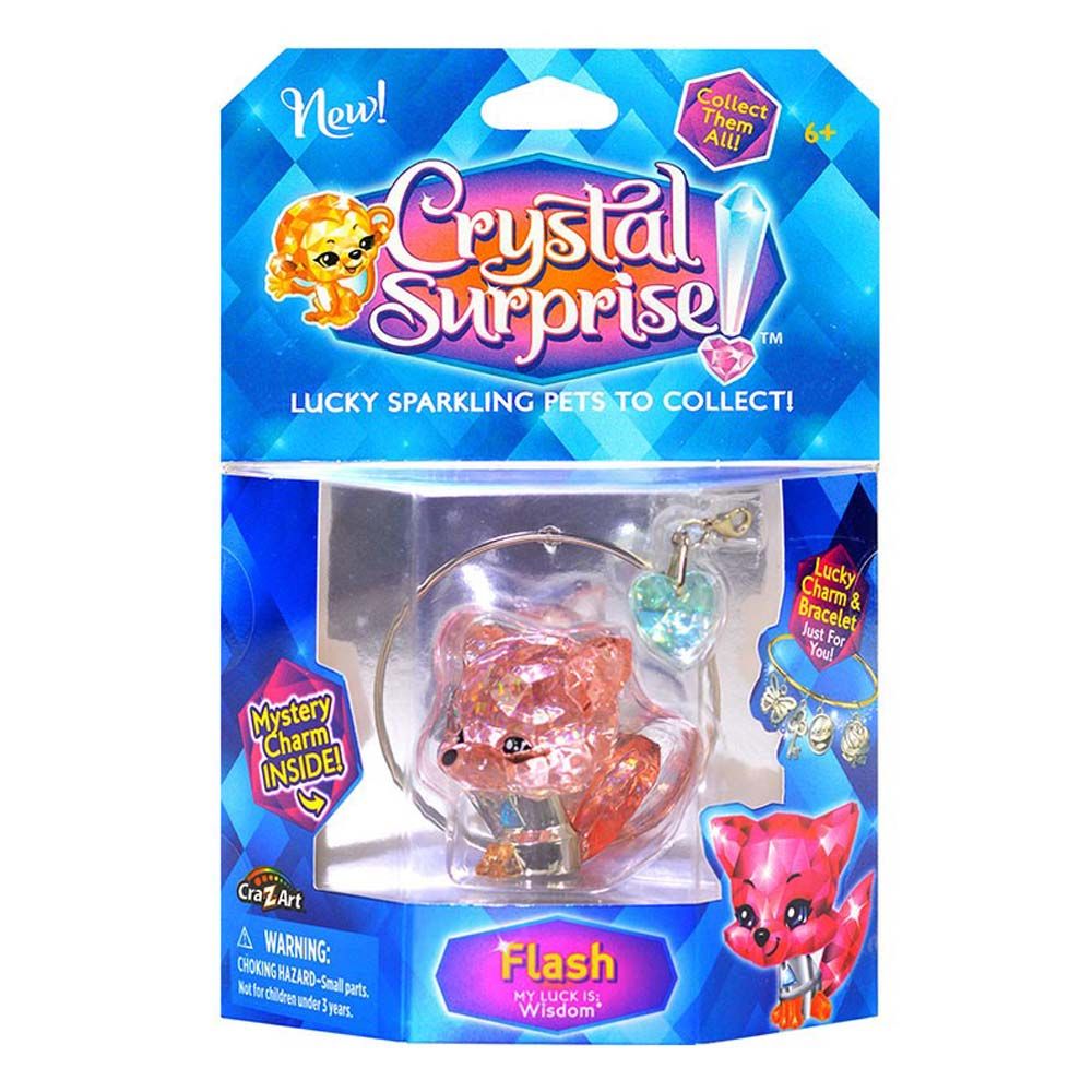 CRYSTAL SURPRISE 5200, Блестящо животинче с 2 талисманчета и гривна