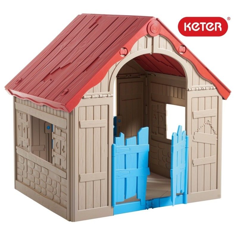Keter, Детска сгъваема къща за игра, кафява