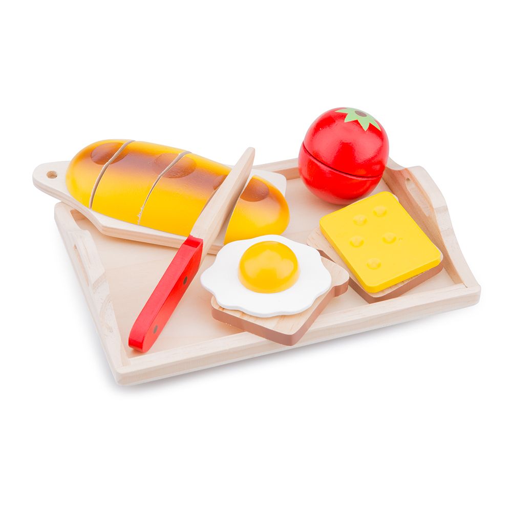 New Classic Toys, Дървени продукти за рязане в елегантен поднос