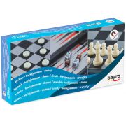 Магнитен комплект 3 в 1, Шах, Дама и Табла