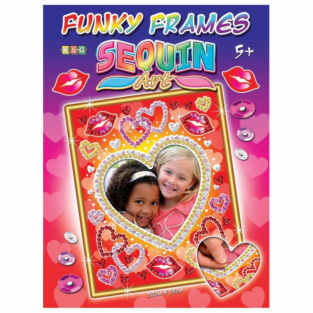 Sequin art, Изкуство с пайети рамка за снимка, Сърца