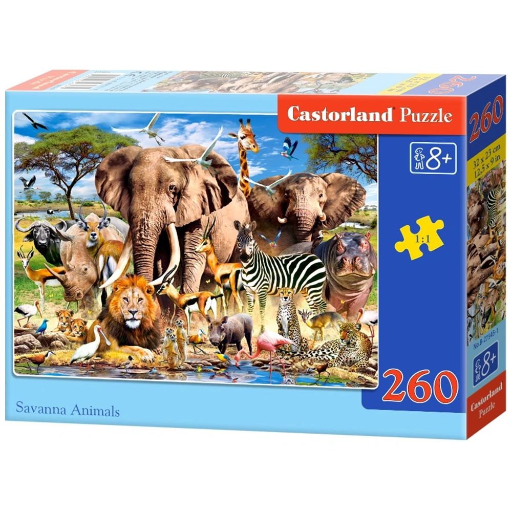 Castorland, Животните от саваната, пъзел 260 части