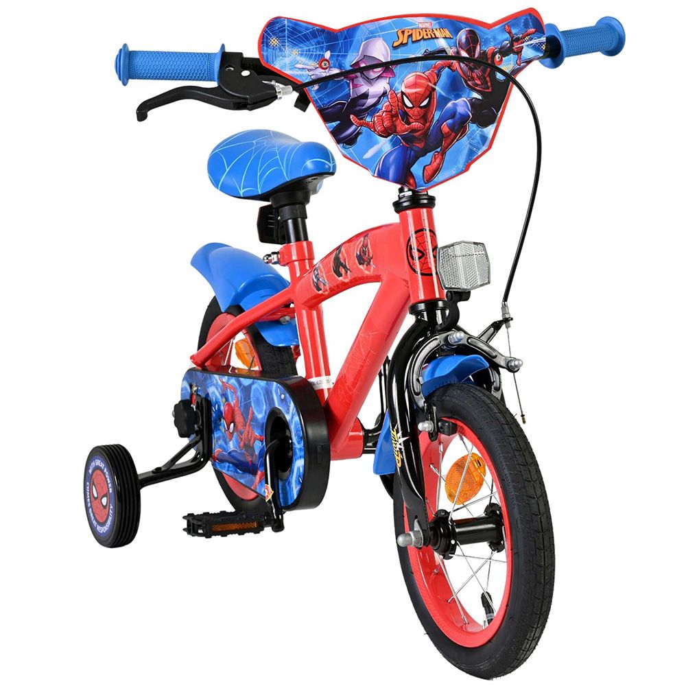 Детски велосипед с помощни колела, Spiderman,12 инча