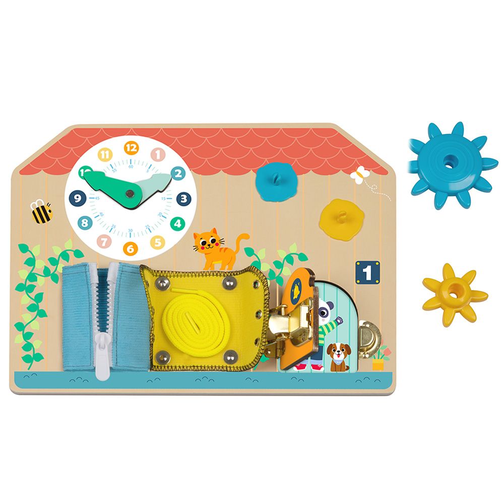 Активна дъска - бизиборд, Къща с часовник