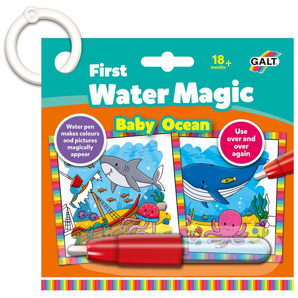 Galt Toys, Подводен свят, бебешка книжка за рисуване с вода