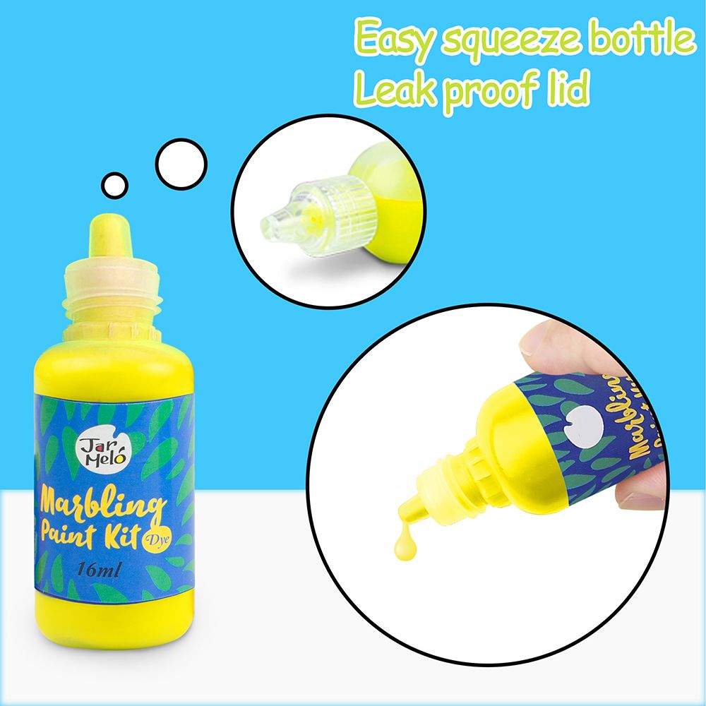 Комплект за рисуване, Мраморни картини, с 6 боички