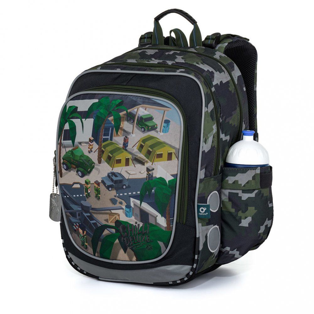 Анатомична ученическа раница, Военна база