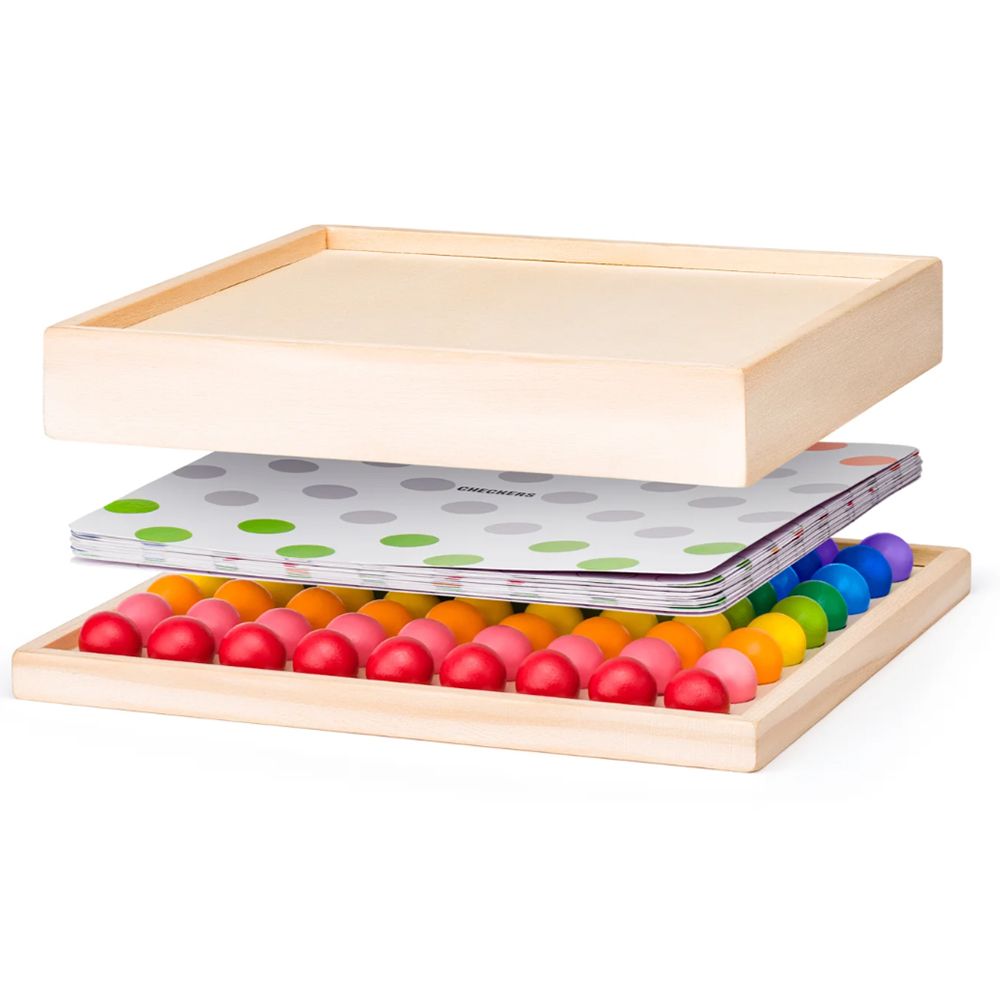 Комплект от класически игри с дървени топчета