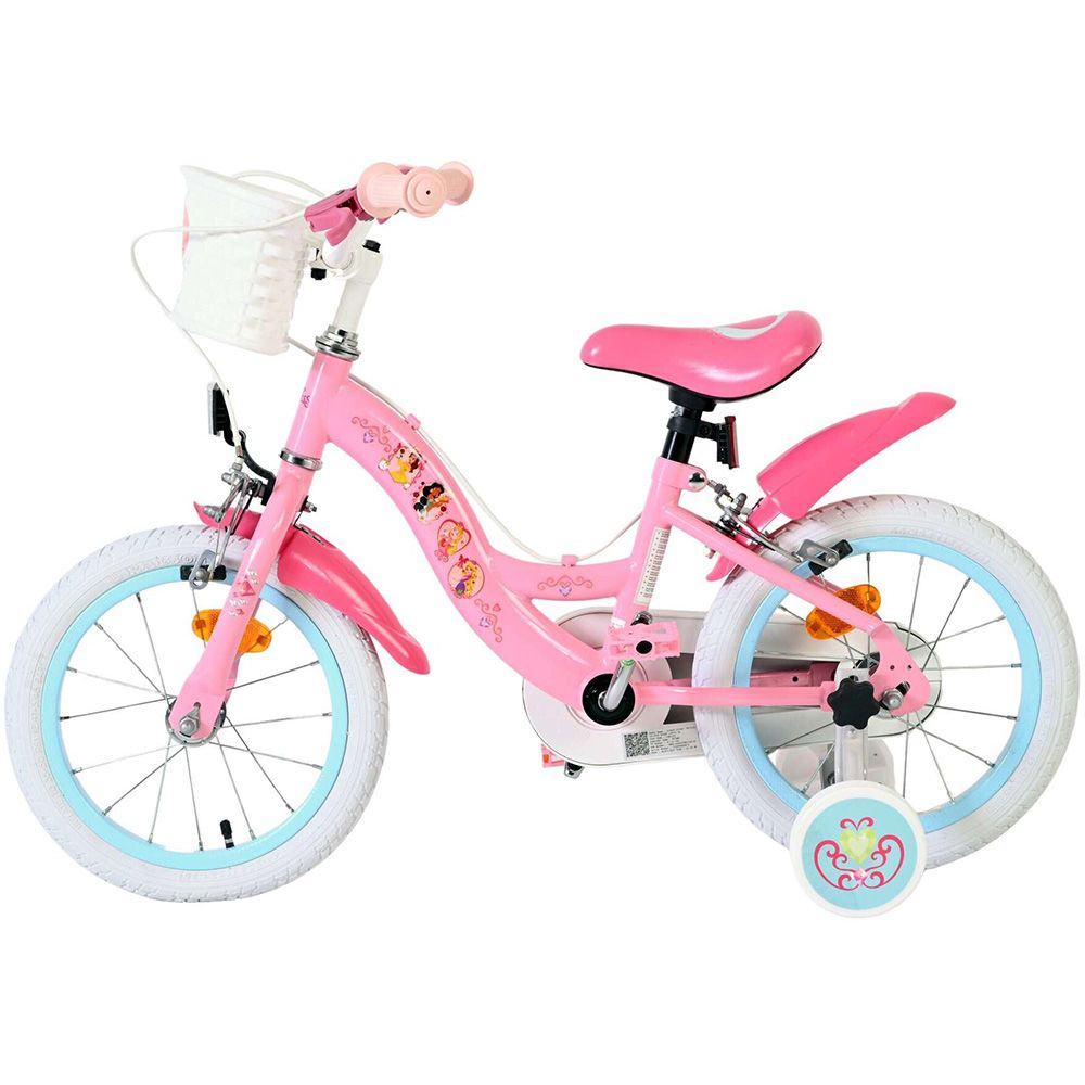 Детски велосипед с помощни колела, Дисни Принцеси, 14 инча