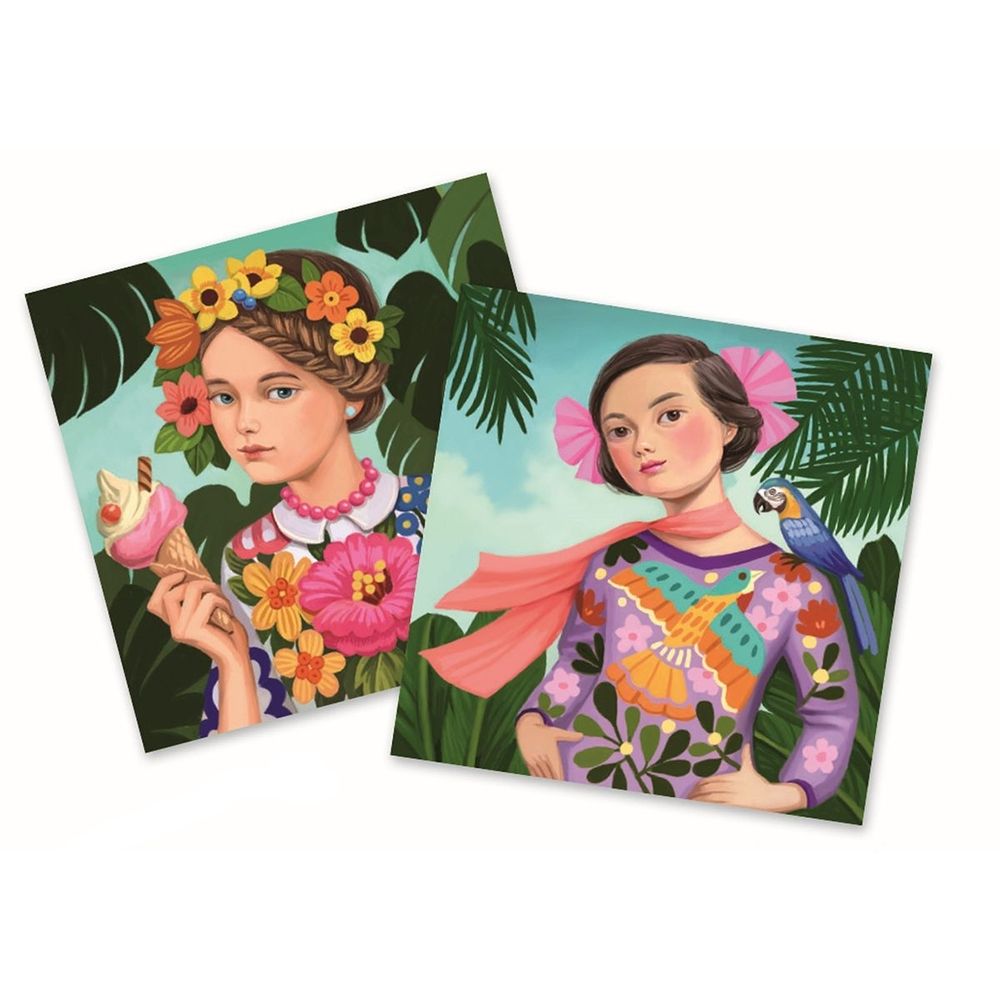 Изкуство с пайети, Момичета