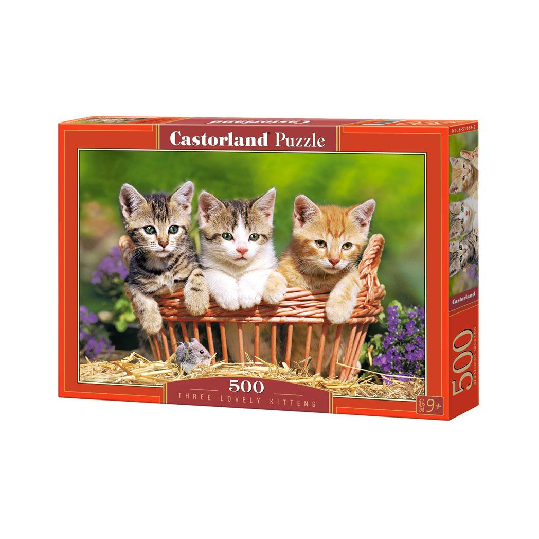 Castorland, Красиви котенца, пъзел 500 части