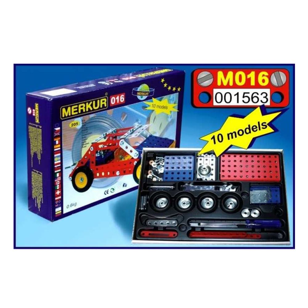 Метален конструктор, Бъги, 10 в 1, 205 части
