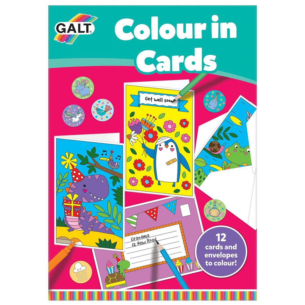 Galt Toys, Творческа книга за оцветяване, Направи забавни картички