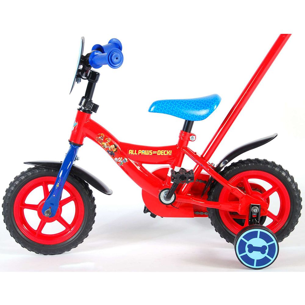 Велосипед с родителски контрол и помощни колела, Paw Patrol, 10 инча
