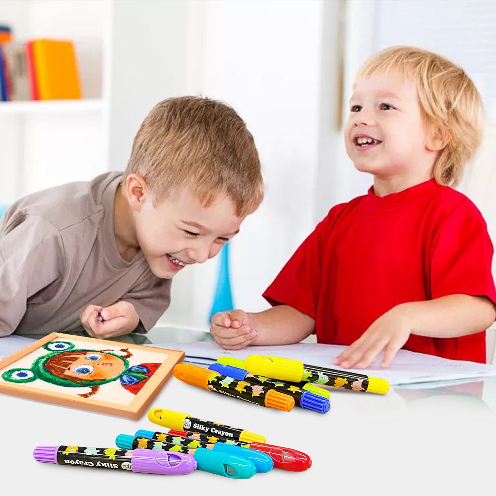 Миещи се пастели с дръжки за най-малките, Бебето Ру, 12 цвята