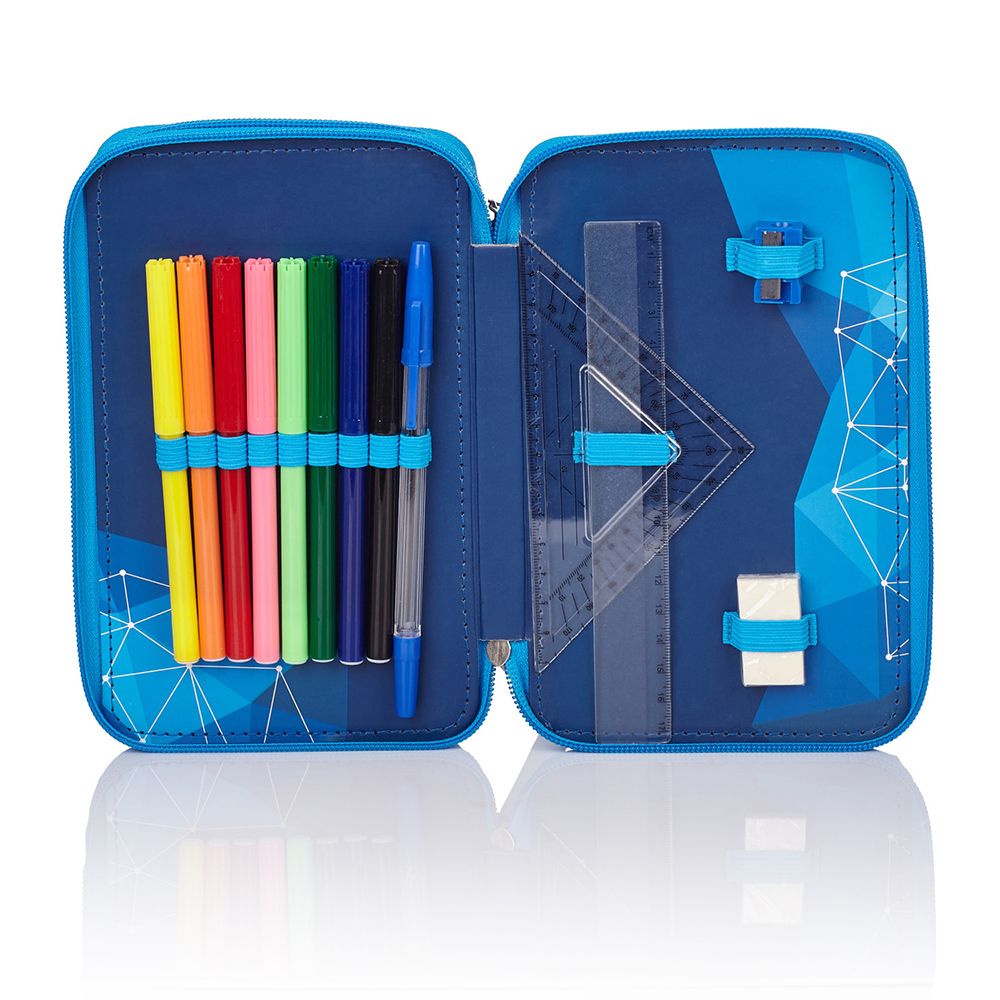 Пълен несесер с 2 ципа, Real Madrid Color 3