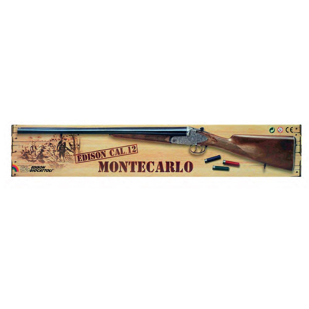 Детска метална пушка, двуцевка, Edison cal. 12 MONTECARLO