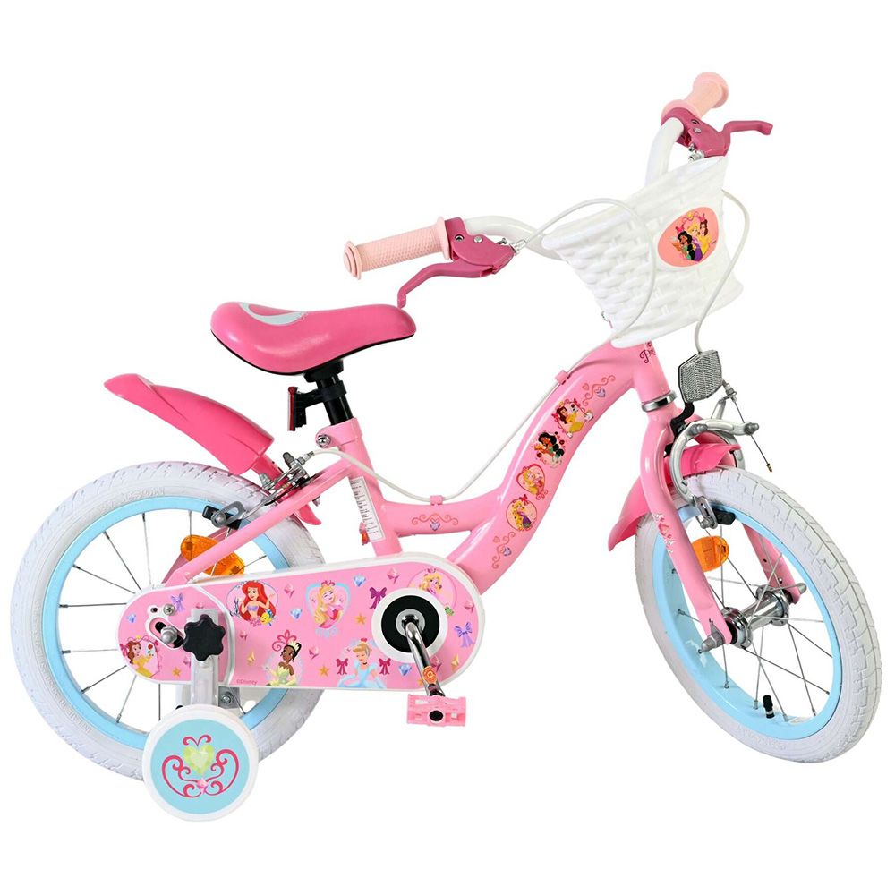 Детски велосипед с помощни колела, Дисни Принцеси, 14 инча