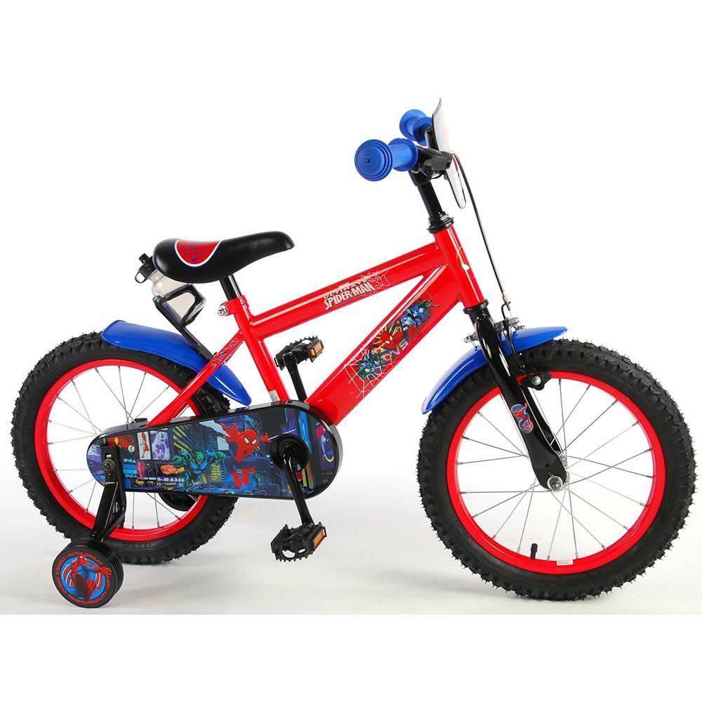 E&L Company, Детски велосипед, Спайдермен, с помощни колела, 16 инча