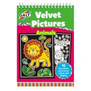 Книжка за оцветяване с кадифе, сладки животни