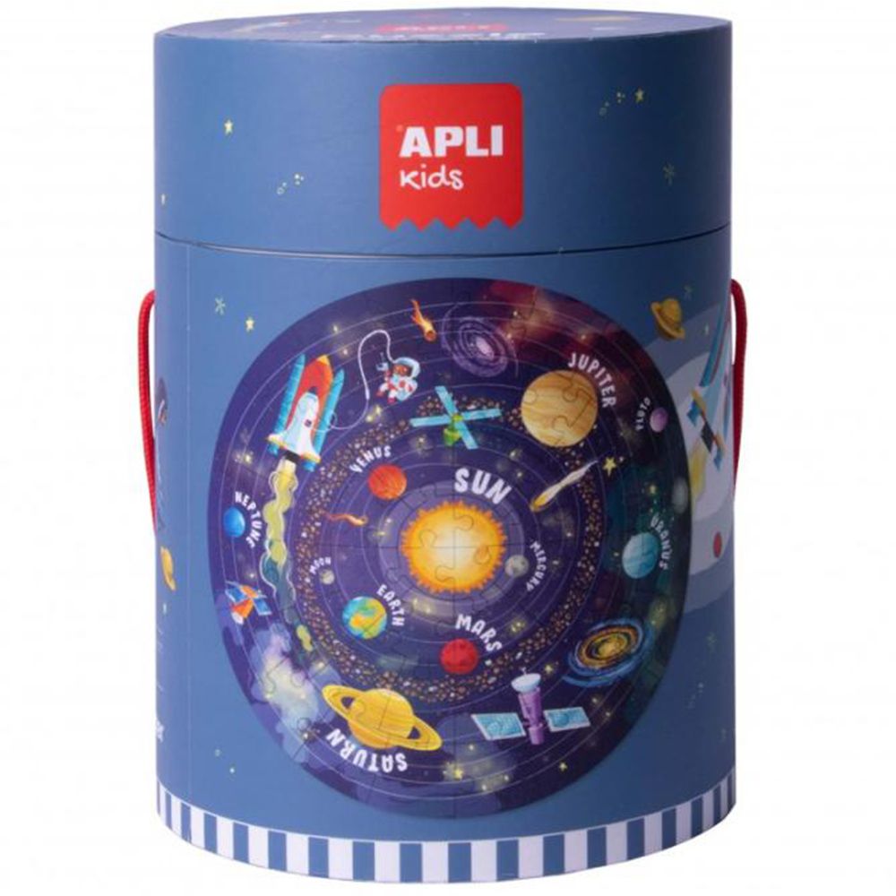 Apli kids, Кръгъл образователен пъзел, Планетите, 48 елемента