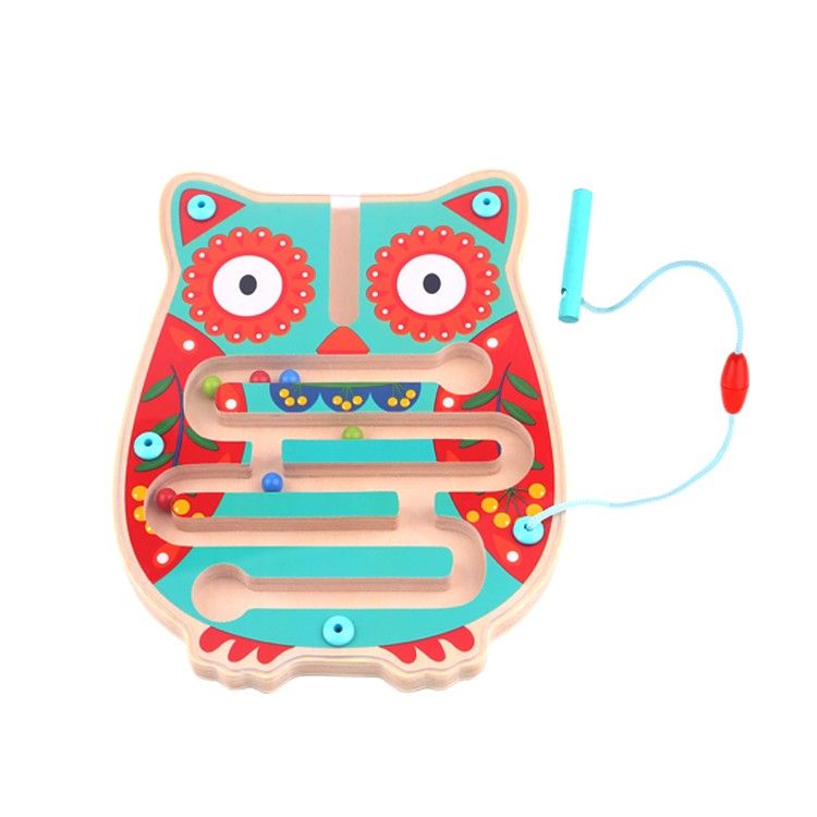 Дървен лабиринт с топчета, Бухалче